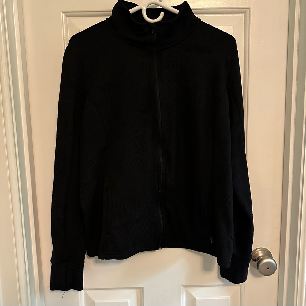 Mondetta Black Zip Up Jacket, Size XL